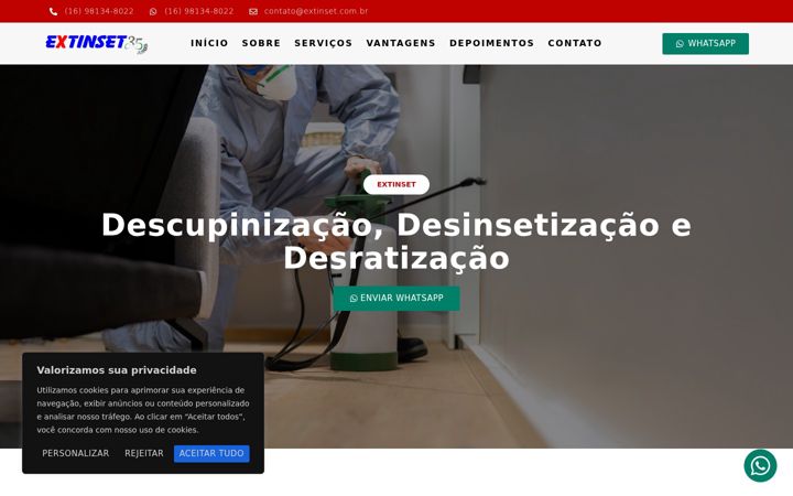 Screenshot of extinsetsp.com.br