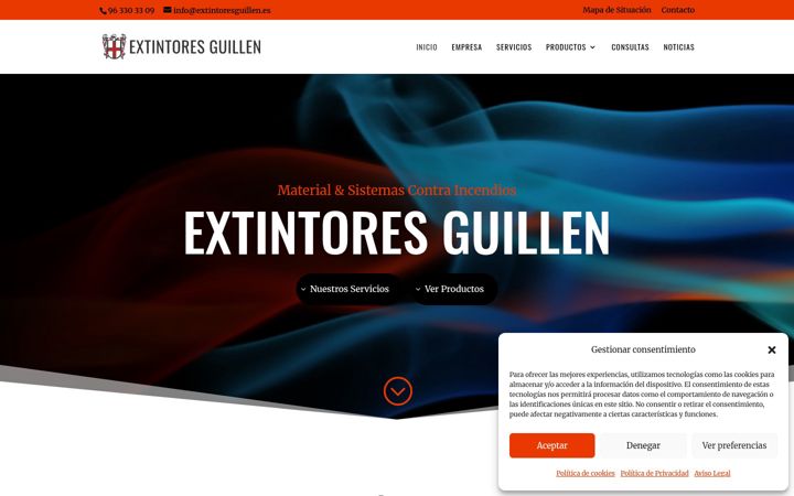 Screenshot of extintoresguillen.es