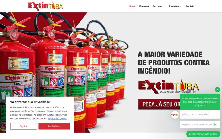 Screenshot of extintuba.com.br