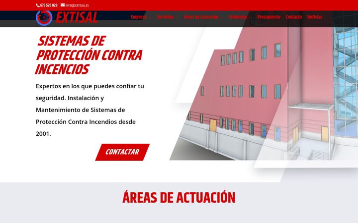 Screenshot του extisal.es