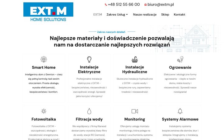 Screenshot of extm.pl