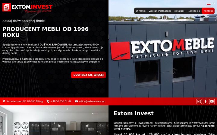 Screenshot of extominvest.eu
