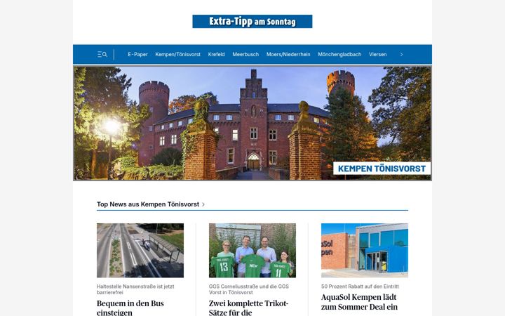 Screenshot of extra-tipp-am-sonntag.de