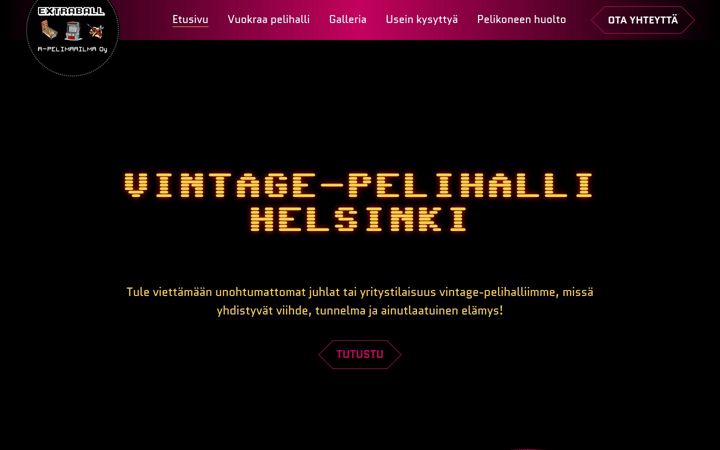 Screenshot of extraball.fi