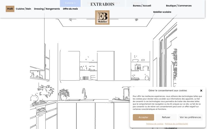 Screenshot of extrabois.re