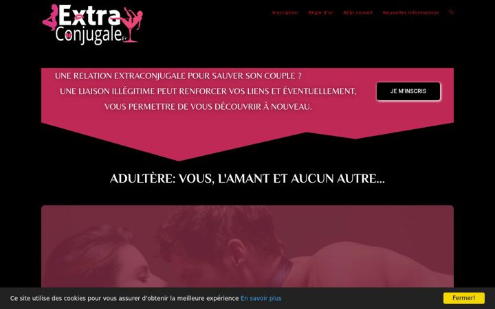 Screenshot of extraconjugale.fr