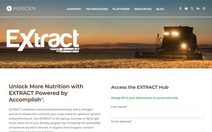 Screenshot of extractpba.com
