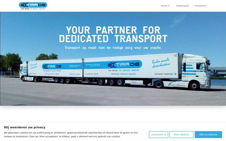 Screenshot di extrade-international.be