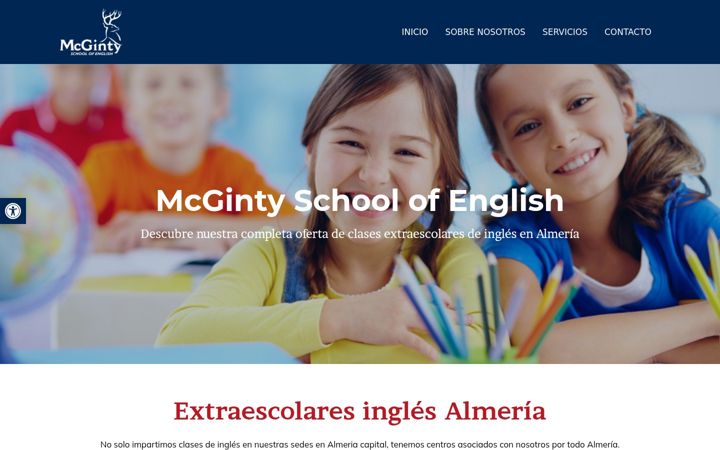 Screenshot of extraescolaresinglesalmeria.com