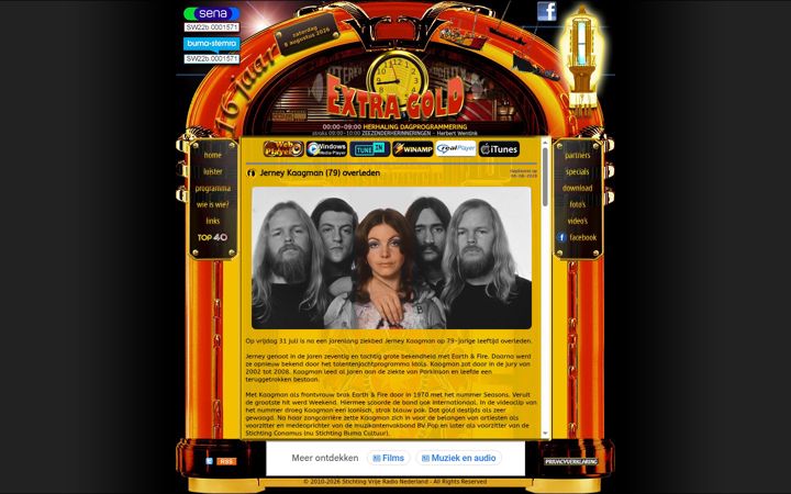 Screenshot of extragold.nl