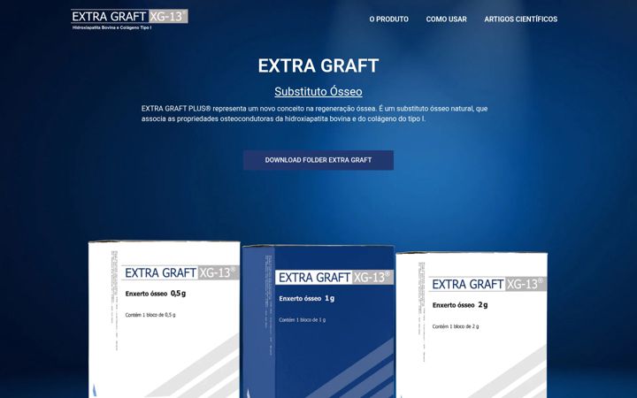 Screenshot of extragraft.com.br