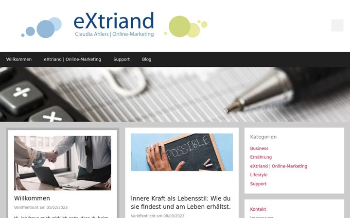 Screenshot of extraind.de