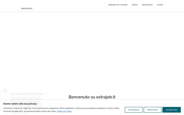 Ekrānuzņēmums no extrajob.it