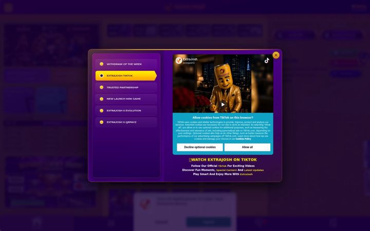 Screenshot of extrajosh.vip