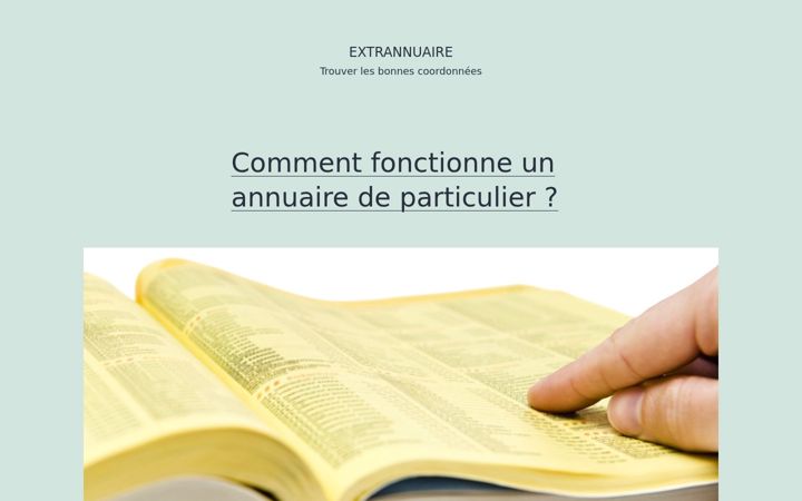 Screenshot of extrannuaire.fr
