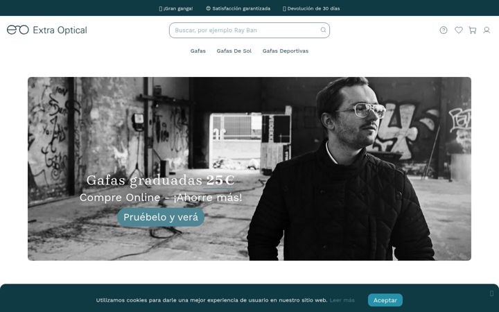 Screenshot of extraoptical.es