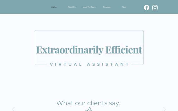 Screenshot of extraordinarilyefficientva.co.uk