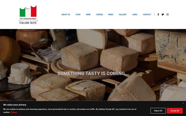 Screenshot di extraordinaryitaliantaste.co.uk
