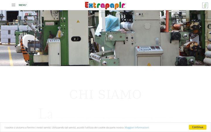 Screenshot of extrapapir.it