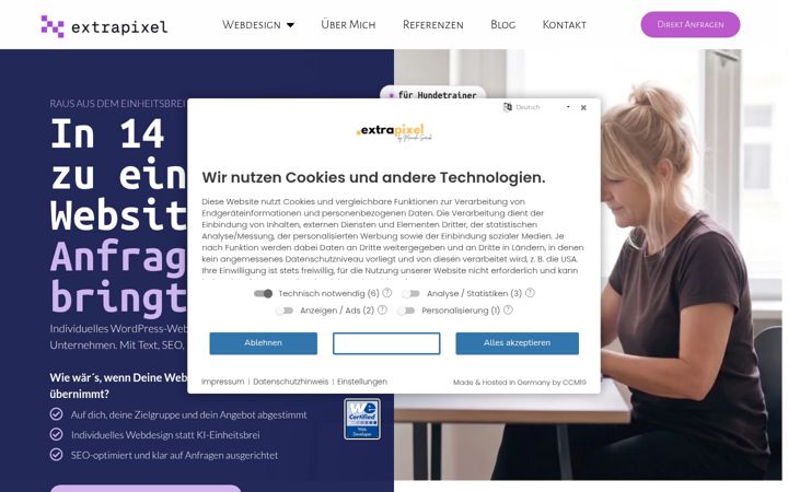 Zrzut ekranu extrapixel.de