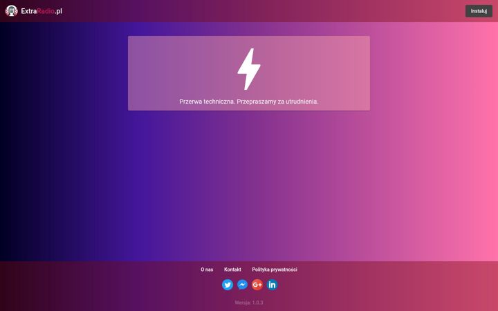 Screenshot of extraradio.pl