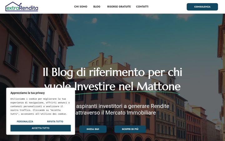Screenshot of extrarendita.it