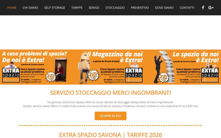 Screenshot of extraspaziosavona.it