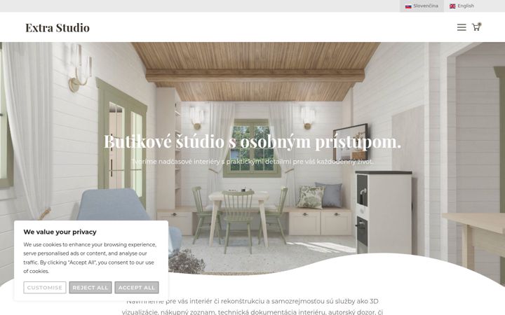 Screenshot of extrastudio.sk