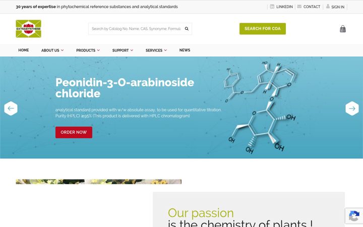 Screenshot of extrasynthese.com