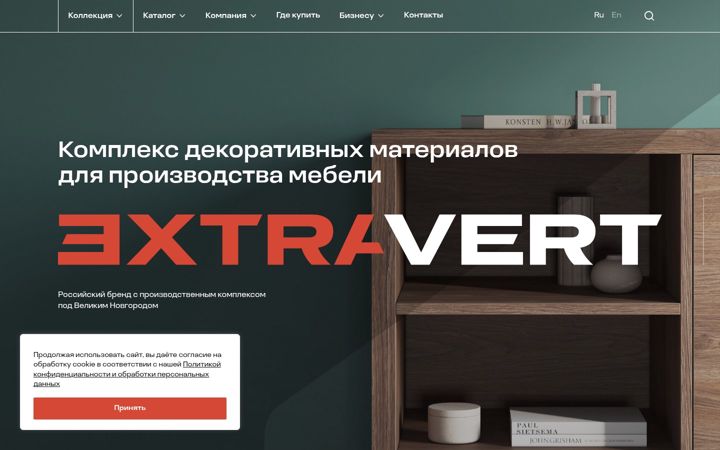 Screenshot of extravert.ru