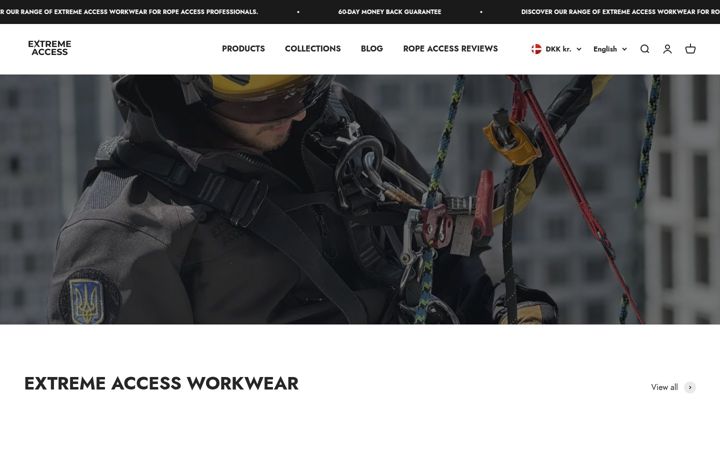 Screenshot of extreme-access.dk