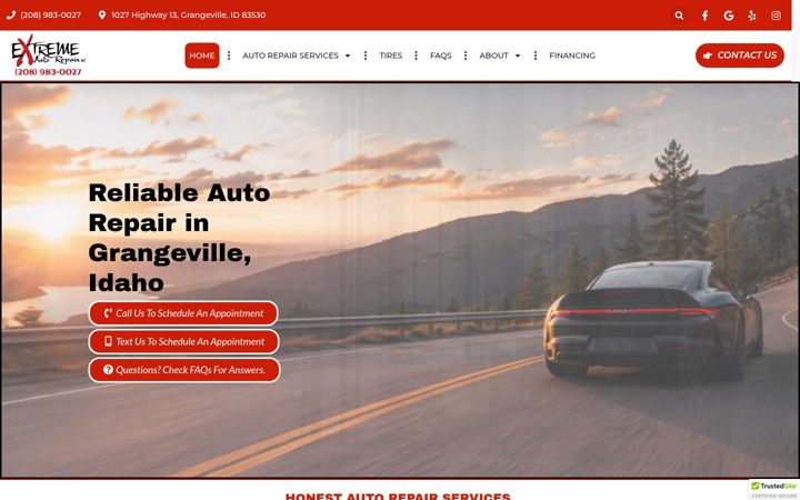 Screenshot of extremeautorepairshop.com