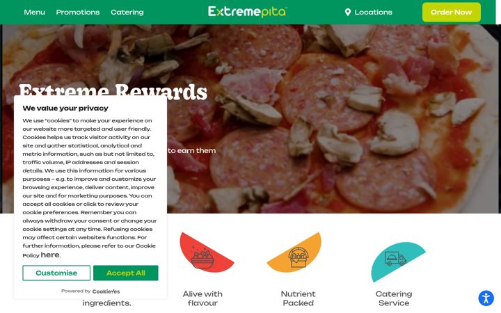 Screenshot of extremepita.com