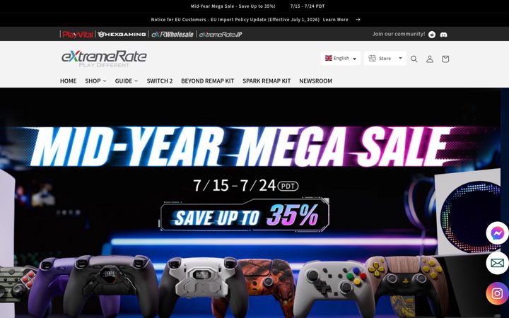 Screenshot of extremerate.com