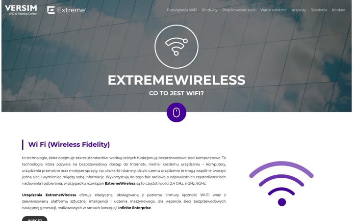 Screenshot of extremewifi.pl
