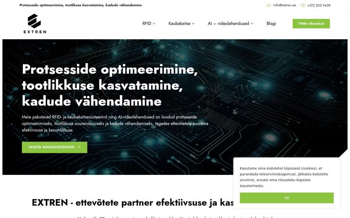 Screenshot of extren.ee