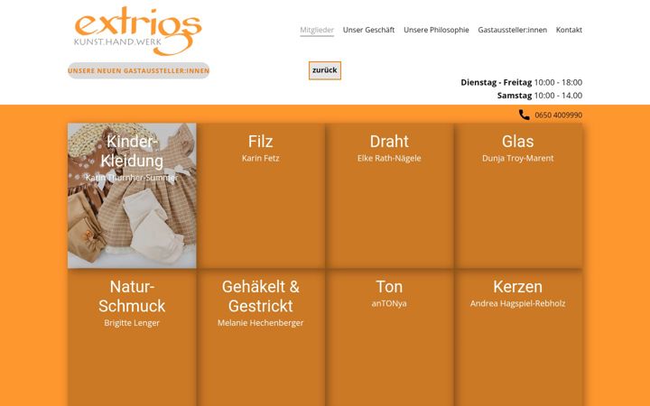 Screenshot of extrigs.at