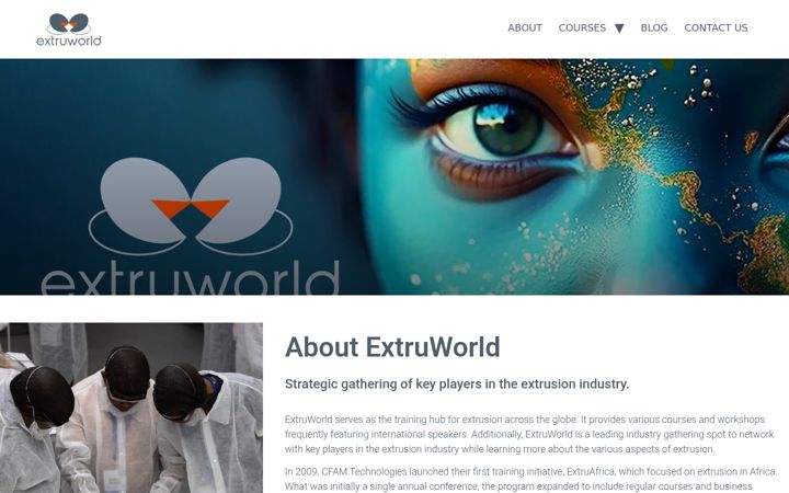 Képernyőkép: extruafrica.org.za