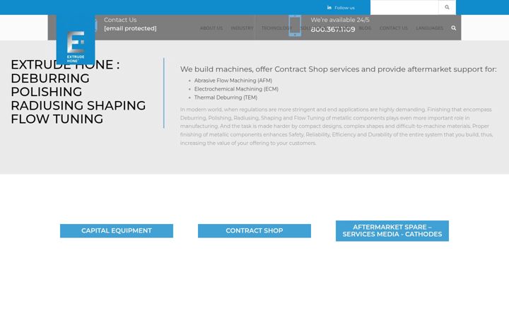 Screenshot di extrudehone.com