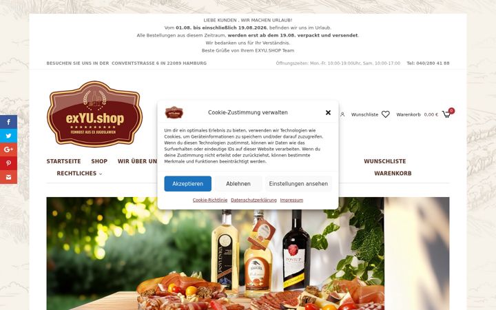 Screenshot of exyu.shop