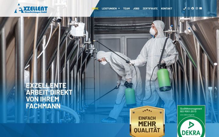 Screenshot di exzellent-reinigungsservice.de
