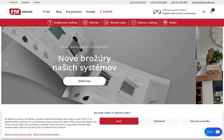 Screenshot ta' eya-interier.sk