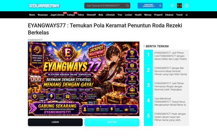 Screenshot of eyangways77.org