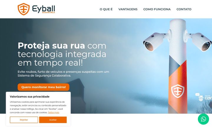 Screenshot of eyball.com.br