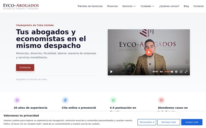 Screenshot του eyco.es