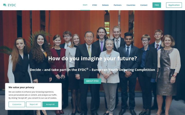 Screenshot of eydc.eu