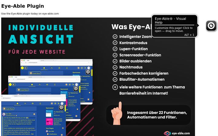 Screenshot of eye-able-cdn.com