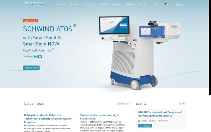 Screenshot of eye-tech-solutions.com