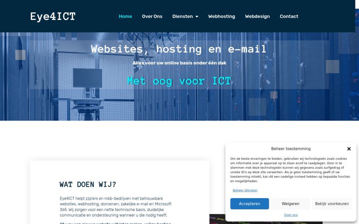 Screenshot of eye4ict.nl