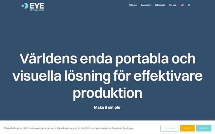 Screenshot of eyeatproduction.com